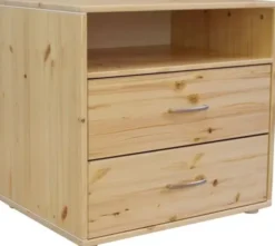 FLEXA Classic Kommode mit 2 Schubladen und 1 Regalboden natur/weiß Sale
