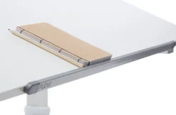 FLEXA Evo Schreibtisch geteilte Tischplatte weiß 82-50147