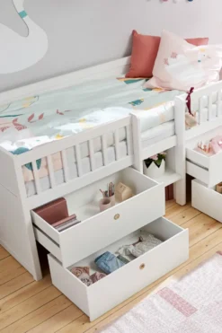FLEXA Freja Bett 90x200cm weiß lackiert Sale