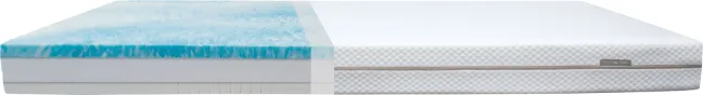 FLEXA Latex Matratze 90x200cm mit Baumwollbezug wendbar cremeweiß