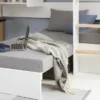 FLEXA Nor Casa Hochbett mit senkrechter Leiter weiß/eiche
