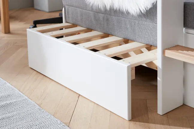 FLEXA Nor Casa Hochbett mit senkrechter Leiter weiß/eiche