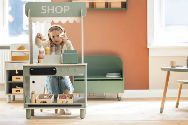 FLEXA Play Imagine Shop und Café grün