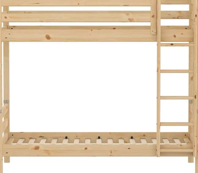FLEXA RAW Classic Hohes Etagenbett natur