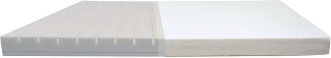 FLEXA Schaumstoffmatratze 140x200cm mit Baumwollbezug cremeweiß