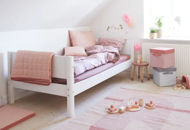FLEXA White Einzelbett 90x200cm weiß