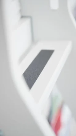 FLEXA White halbhohes Bett mit Schrägleiter und Rutsche weiß