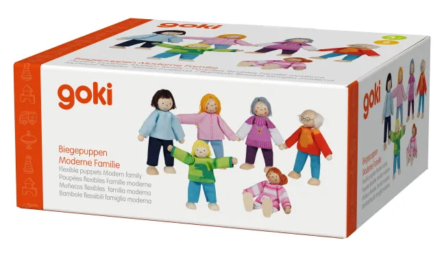 Goki Biegepuppen Moderne Familie