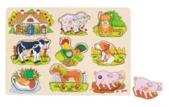 Goki Soundpuzzle Bauernhof mit Tierstimmen