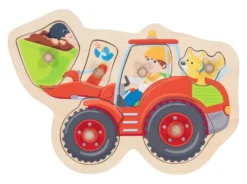 Goki Steckpuzzle Schaufelbagger
