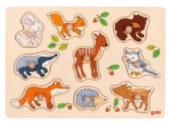 Goki Steckpuzzle Waldtiere