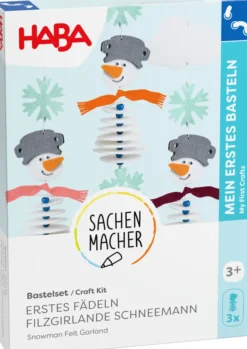 Haba Bastelset - Erstes Fädeln Filzgirlande Schneemann 2012700