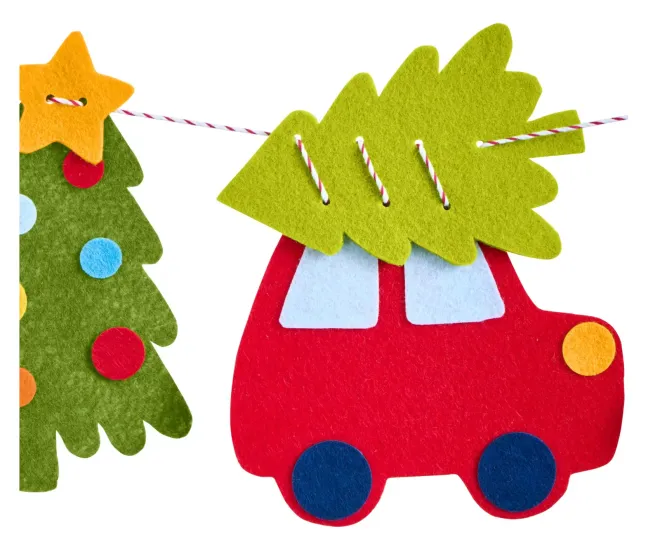 Haba Bastelset - Erstes Fädeln Filzgirlande Weihnachtsfahrt 2012721