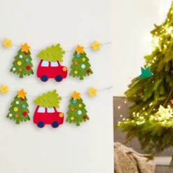 Haba Bastelset - Erstes Fädeln Filzgirlande Weihnachtsfahrt 2012721