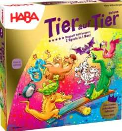 Haba Geschicklichkeitsspiel Tier auf Tier Deluxe 20 Jahre DE 2012205001