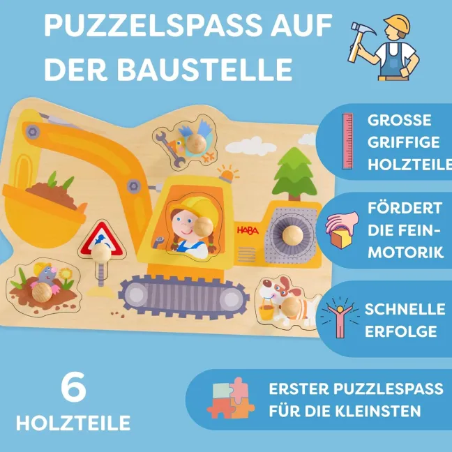 Haba Greifpuzzle Bagger 2012171001