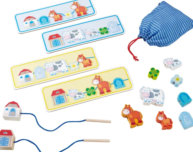 Haba Meine erste Spielwelt - Bauernhof Fädelspiel Auf dem Land 5580