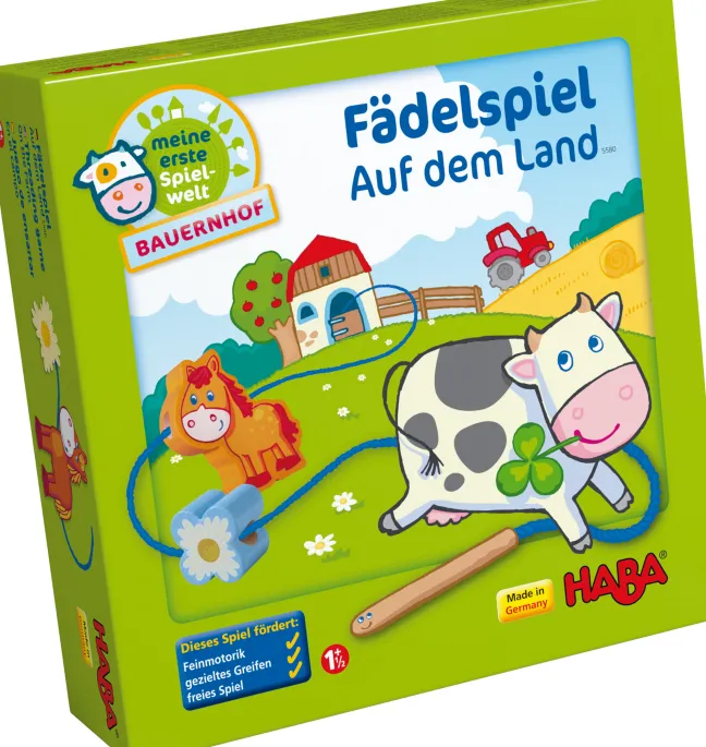 Haba Meine erste Spielwelt - Bauernhof Fädelspiel Auf dem Land 5580