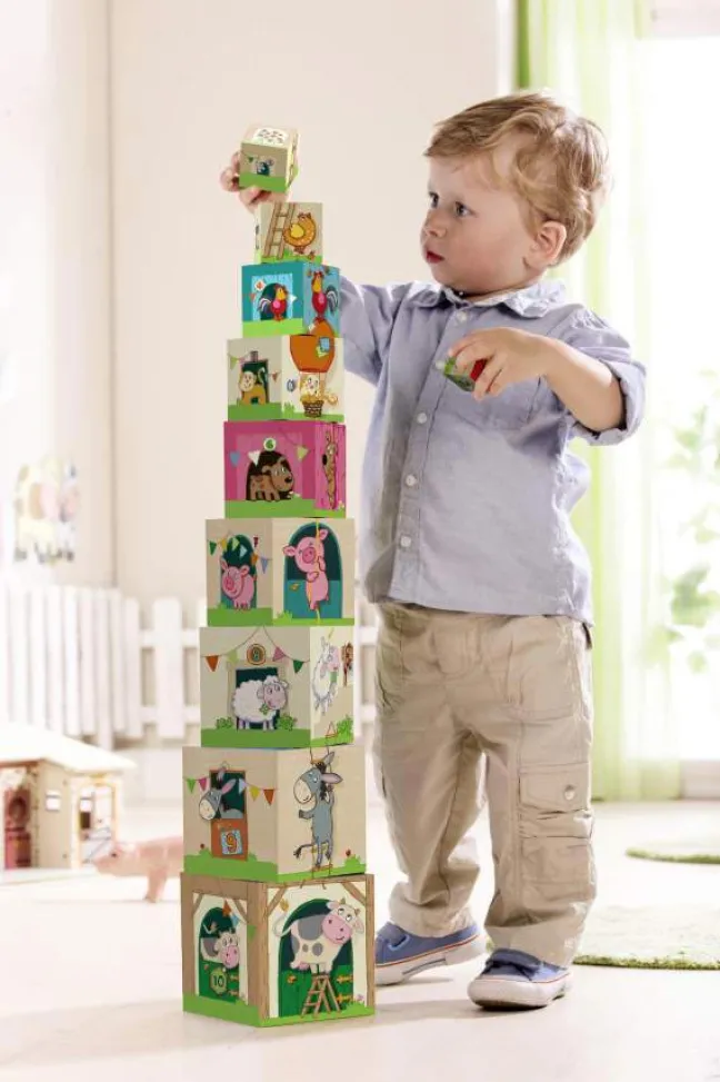 Haba Meine erste Spielwelt Bauernhof - Stapelwürfel Auf dem Land 5879