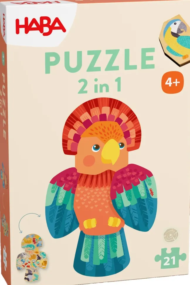 Haba Puzzle 2in1 Papagei 2011453001