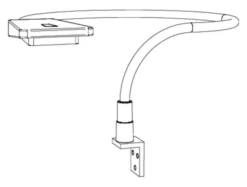 Hasena Smart Leselampe/Nachttischlampe 2er Set Metall pulverbeschichtet schwarz