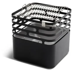 Höfats CUBE Feuerkorb schwarz inkl. CUBE Grillrost und Grillzange