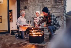 Höfats CUBE Feuerkorb schwarz inkl. CUBE Grillrost und Grillzange