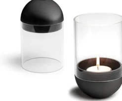 Höfats GRAVITY CANDLE Windlicht schwarz