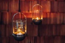 Höfats GRAVITY CANDLE Windlicht schwarz