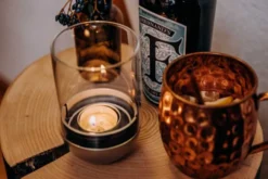 Höfats GRAVITY CANDLE Windlicht silber