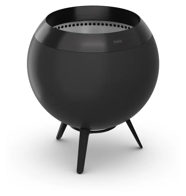 Höfats MOON 45 All Black Plancha-Grillset niedrig