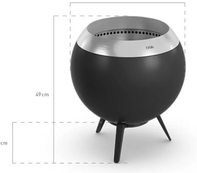 Höfats MOON 45 Feuerschale mit niedrigem Fuß