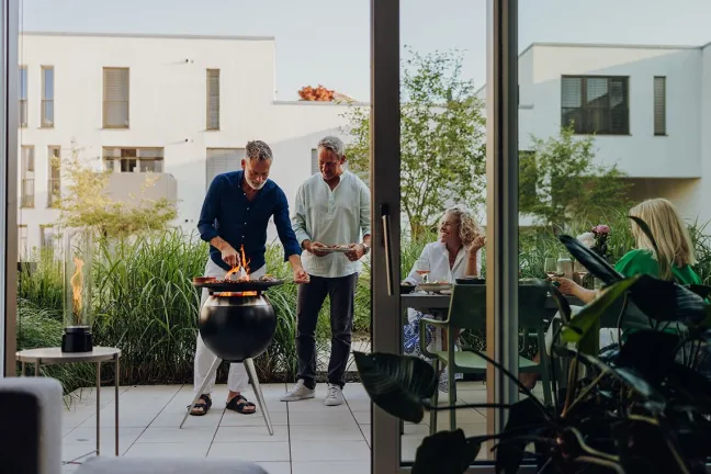 Höfats MOON 45 Plancha-Grillset hoch
