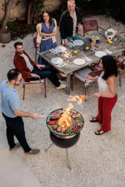 Höfats MOON 55 Plancha-Grillset mit hohem und niedrigem Fuß