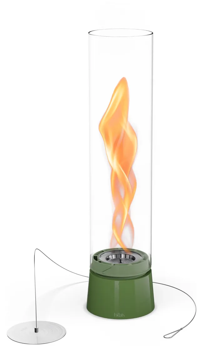 Höfats SPIN AIR 900 Tischfeuer Emaille grün