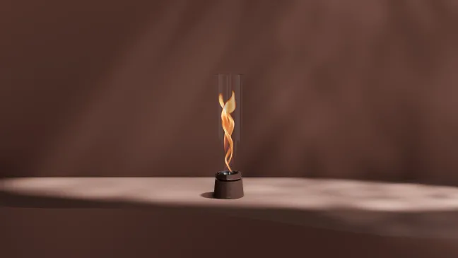 Höfats SPIN AIR 900 Tischfeuer rostbraun