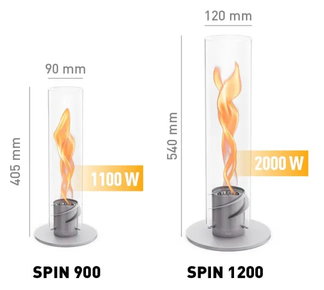 Höfats SPIN 1200 Tischfeuer grau