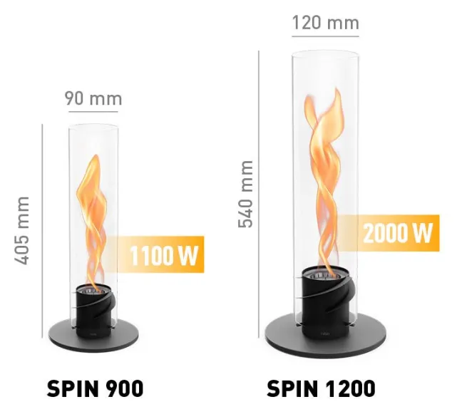 Höfats SPIN 900 Tischfeuer schwarz