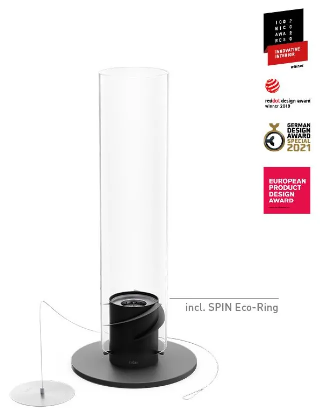 Höfats SPIN 1200 Tischfeuer schwarz