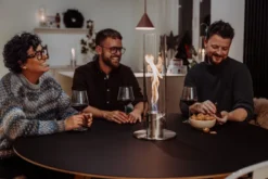 Höfats SPIN 900 Tischfeuer silber