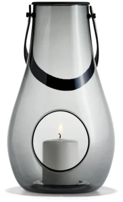 Holmegaard Design With Light Windlicht Laterne smoke H:29 cm
