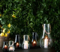 Holmegaard Design With Light Windlicht Laterne smoke H:29 cm