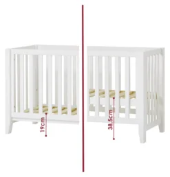 Hoppekids Babybett Anton 60x120cm weiß