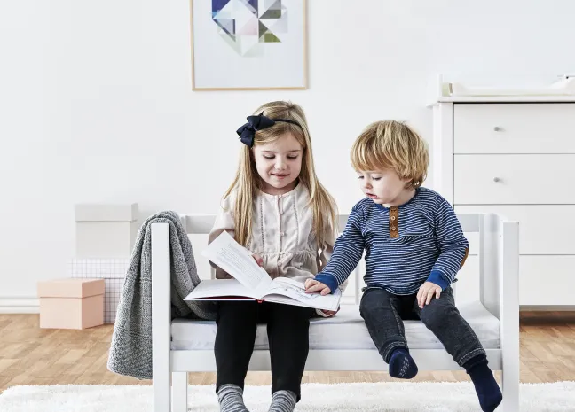 Hoppekids Babywiege/Sitzbank 40x80cm weiß