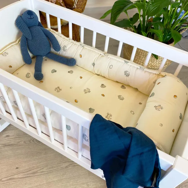 Hoppekids Babywiege/Sitzbank 40x80cm weiß
