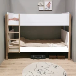 Hoppekids Blend Etagenbett 90x200 cm Eiche/weiß