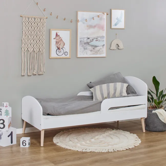 Hoppekids Blend Juniorbett 70x160 cm Eiche/weiß