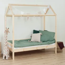Hoppekids ECO Comfort Hausbett 70x160cm natur