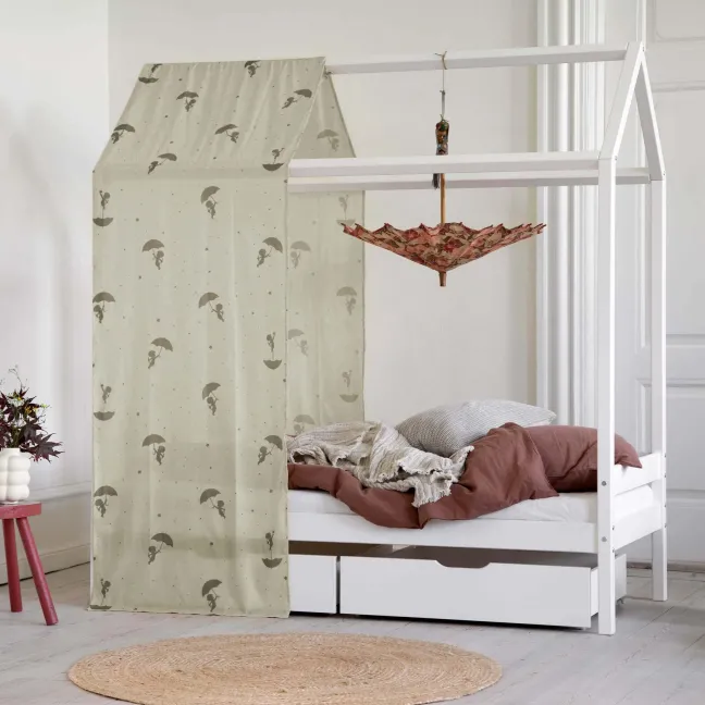 Hoppekids ECO Comfort Haus Bett 70x160cm weiß