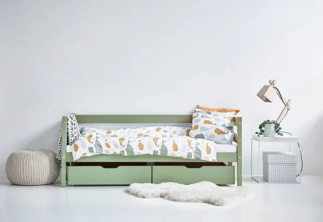 Hoppekids ECO Comfort Juniorbett 70x160cm pale green